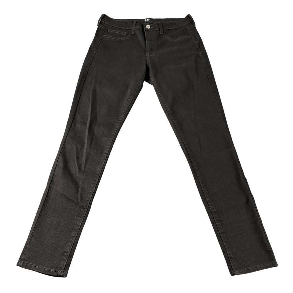 Gap Favorite Jegging Black Denim Skinny Jeans Womens Size 8 29 Regular Mid Rise